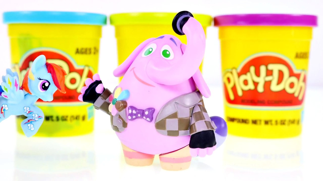 FROZEN Stop Motion Play Doh Changing Elsa - My Little Pony, Inside Out Animation