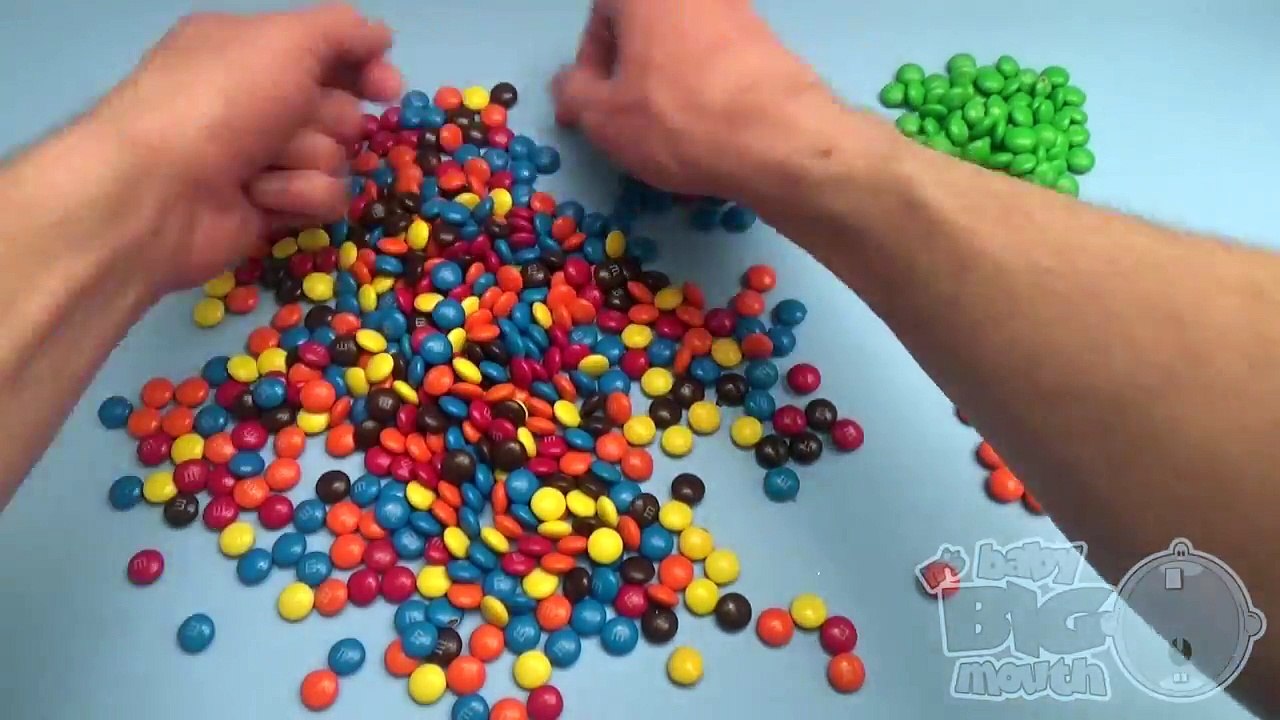 New Learn Colours with Surprise Eggs and a M & M Rainbow! Part 9