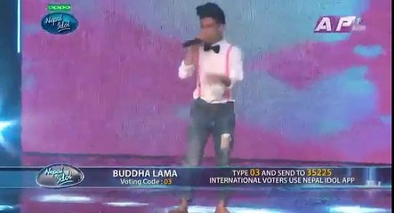 Buddha lama performance |episode 16 (gala round)|nepal idol