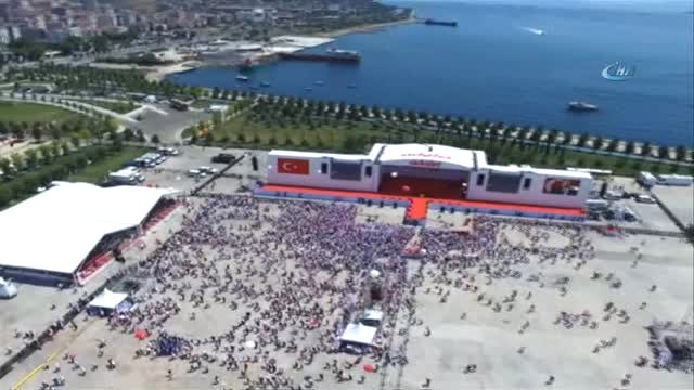 Maltepe'deki Miting Alanı Havadan Görüntülendi