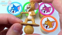 Cups Surprise Toys Play Doh Clay Tom and Jerry Collection Rainbow Learn Colours for Childr