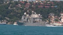 ABD Savaş Gemisi İstanbul Boğazı'ndan Geçti