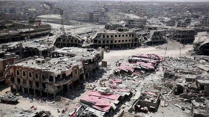 أحياء الموصل القديمة تحولت إلى ركام  بفعل المعارك الشرسة