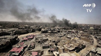 Destruction in Mosul's Old City, as Iraqi PM declares victory