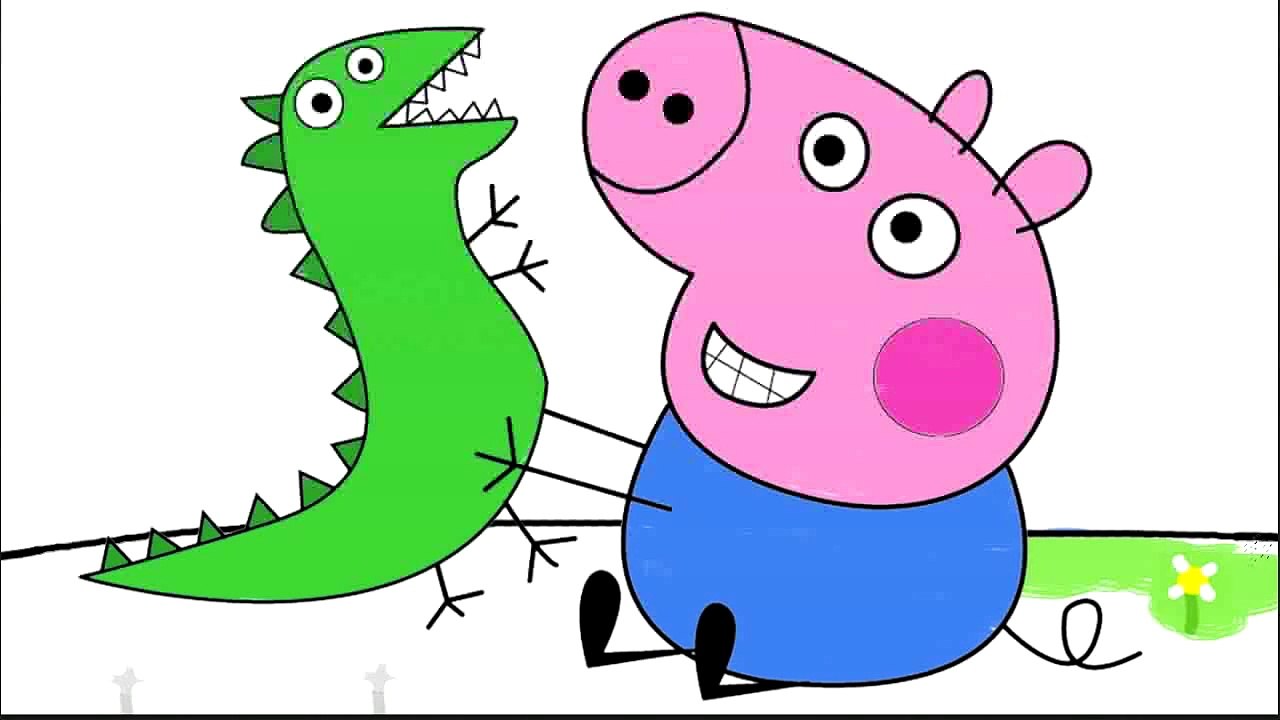 Peppa Pig Coloring Book Pages for Children with George Fun Art Activities Video for Kids