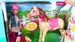 Barbie Saddle N Ride Horse Jump And Ride Pony Barbie Doll Toy Review by DisneyCarToys Lor