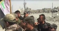 Iraqi Flag Raised at Banks of the Tigris in Mosul