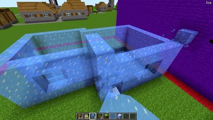 Minecraft: CASA DE GELO VS CASA DE VIDRO !!