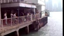 Fishing off the star ferry pier
