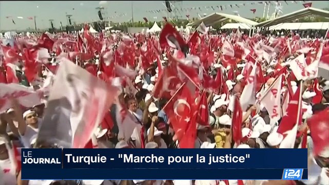 Marche pour la justice en Turquie: l'opposition réunit des dizaines de milliers de personnes