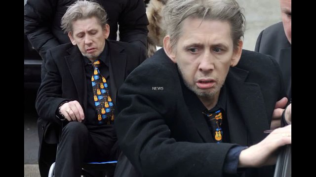 Grief Stricken Shane Macgowan Looks Frail At Funeral Of Pogues Manager