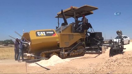 Kavurucu Sıcakta Yol Çalışması