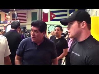 Saul Canelo Alvarez media day in LA Gets Ready for Austin Trout