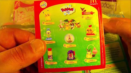 new POK��MON BLACK and WHITE SET OF 8 McDONALDS HAPPY MEAL KIDS TOYS VIDEO REVIEW