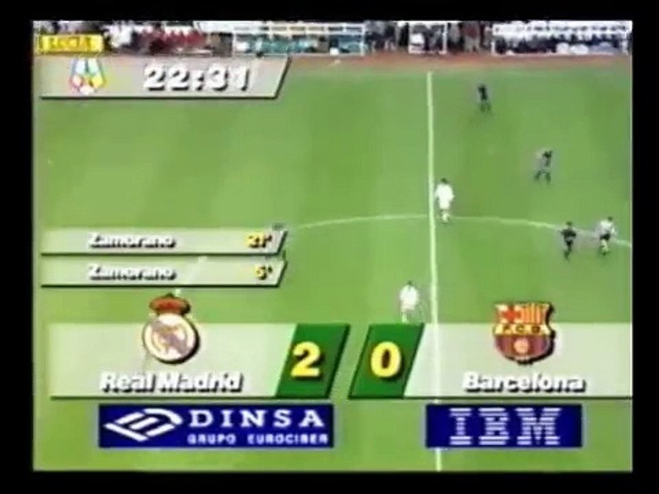 Real Madrid 5-0 Barcelona Goals and Highlights Jornada 16 La Liga 07-01-1995