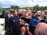 Arrivée des coureurs du Tour de France en Dordogne, avec Mickaël Delage