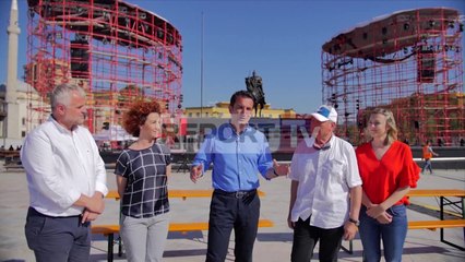 Report TV - Veliaj:Sheshi dhuratë për qytetarët e Tiranës, gati t’i mirëpresë sot