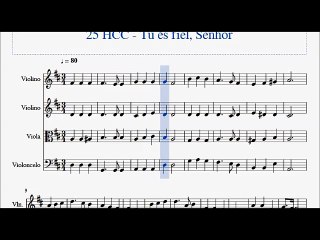 25 HCC - Tu és fiel, Senhor