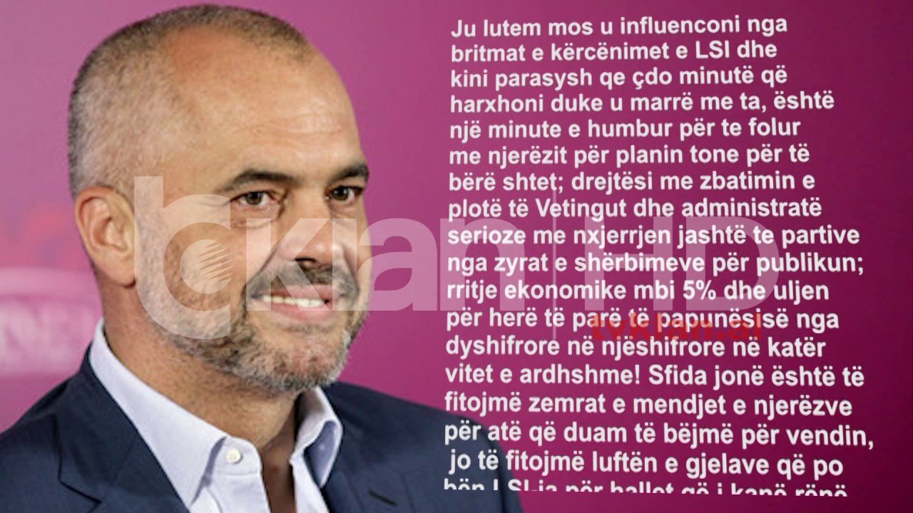 Zbulohet SMS e Ramës për 140 kandidatët: Mos u influenconi nga britmat e LSI