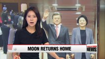 President Moon Jae-in returns home after the conclusion of G20 summit