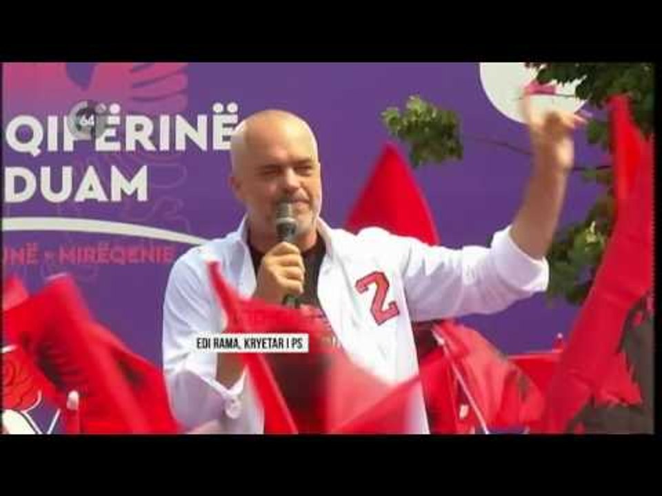 Rama në Kamzë: Të përmbysim sistemin e partive tepsi - Top Channel Albania - News - Lajme