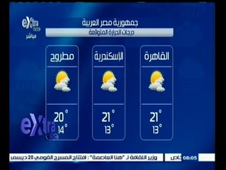 #غرفة_الأخبار | الطقس معتدل على السواحل الشمالية ودافئ على الوجه البحري والقاهرة