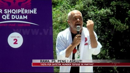Rama: Vota për shtetin, kundër tepsisë së partive - News, Lajme - Vizion Plus