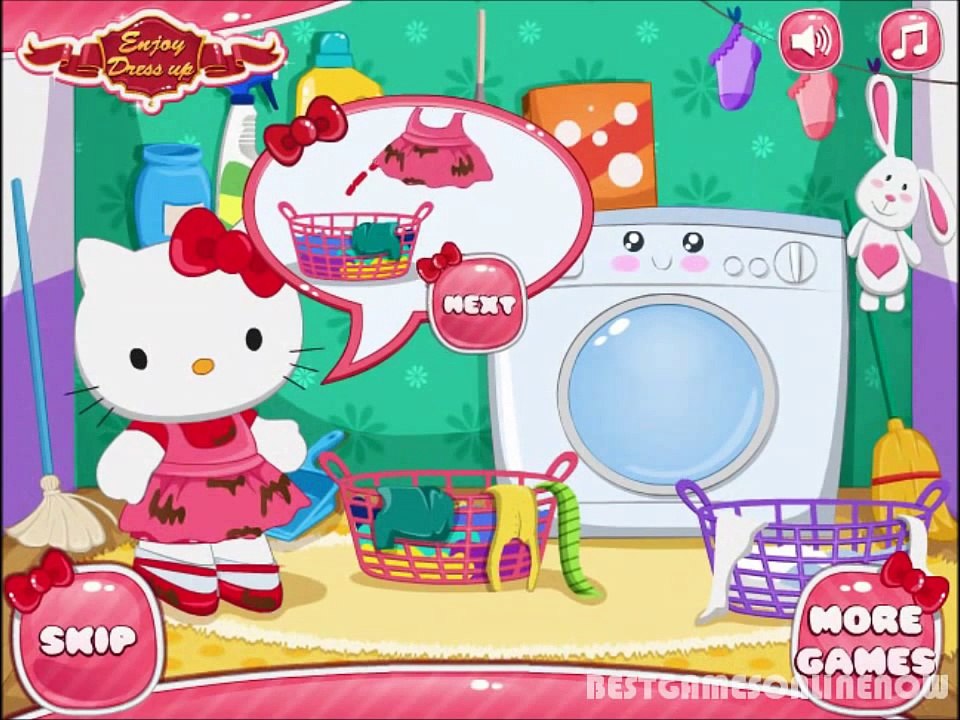 Día divertido juego hola hola hola ¡hola ¡hola bote lavandería Movie-hello juegos-limpieza