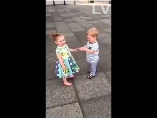 Their First Kiss Went a little like this .