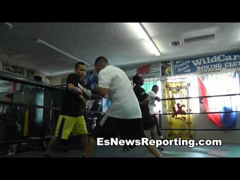 Frankie Gomez explosive mitts workout