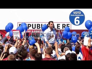 Report TV - Basha në Kukës: Ti japim dërrmën me votë Safet Gjicit