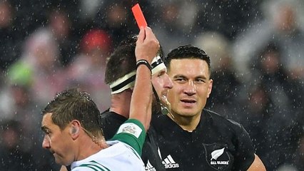 Le premier carton rouge pour un joueur des All Blacks depuis 50 ans