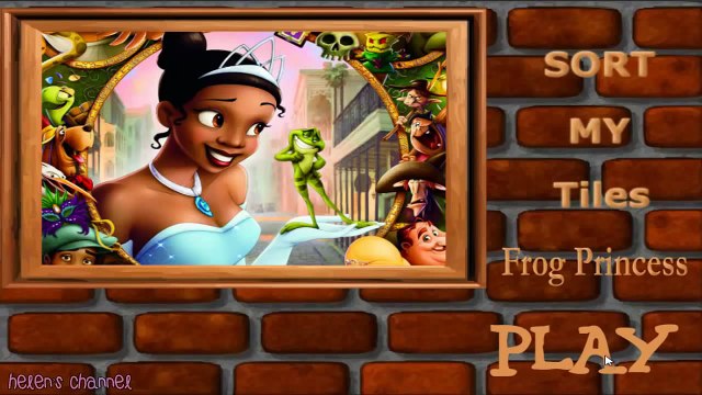 DISNEY PRINCESS Tiana and the Frog sort my tiles English Episode Princess Game for Childre