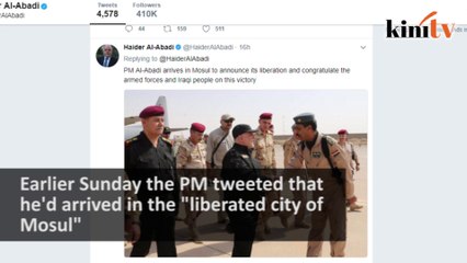 Iraqi Prime Minister declares victory over IS in Mosul