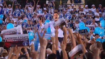 Ora News -Basha përmbyll fushatën në Tiranë: Të dielën votoni për ekonominë