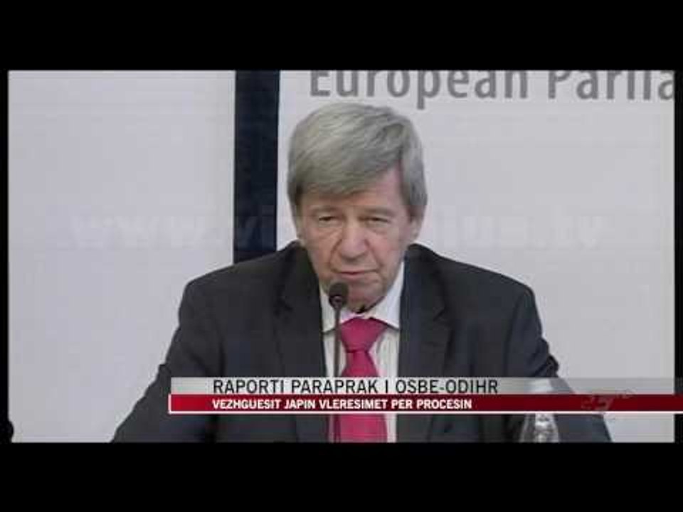 OSBE-ODIHR për zgjedhjet: Të pakënaqur, pati parregullësi - News, Lajme - Vizion Plus