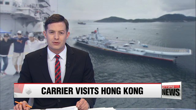 Crowds in Hong Kong line up to see China’s first aircraft carrier