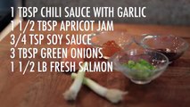 Chili Garlic Glazed Salmon- Healthy dinner fish recipes by MEAL5.com