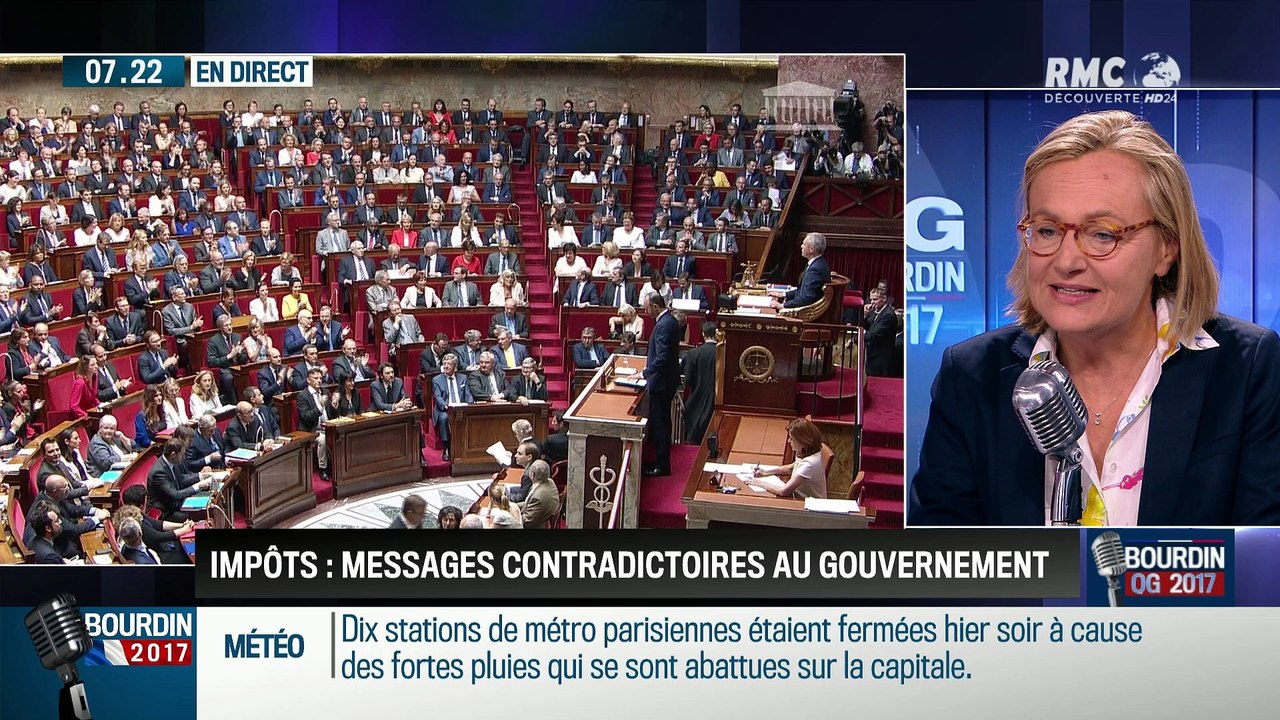 QG Bourdin 2017 : Messages contradictoires au gouvernement sur les impôts - 10/07