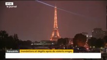 Des stations de métro parisiennes inondées par les pluies
