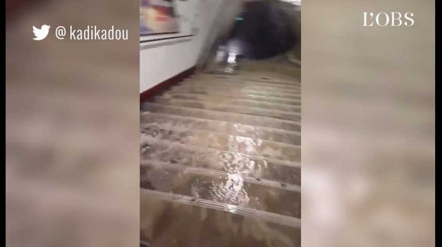 Pluies diluviennes et métros fermés à Paris