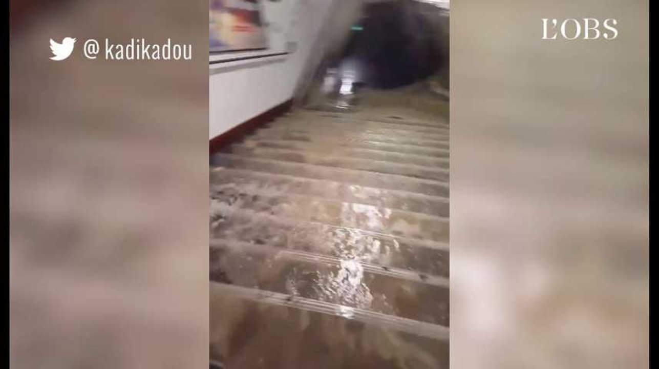 Pluies diluviennes et métros fermés à Paris