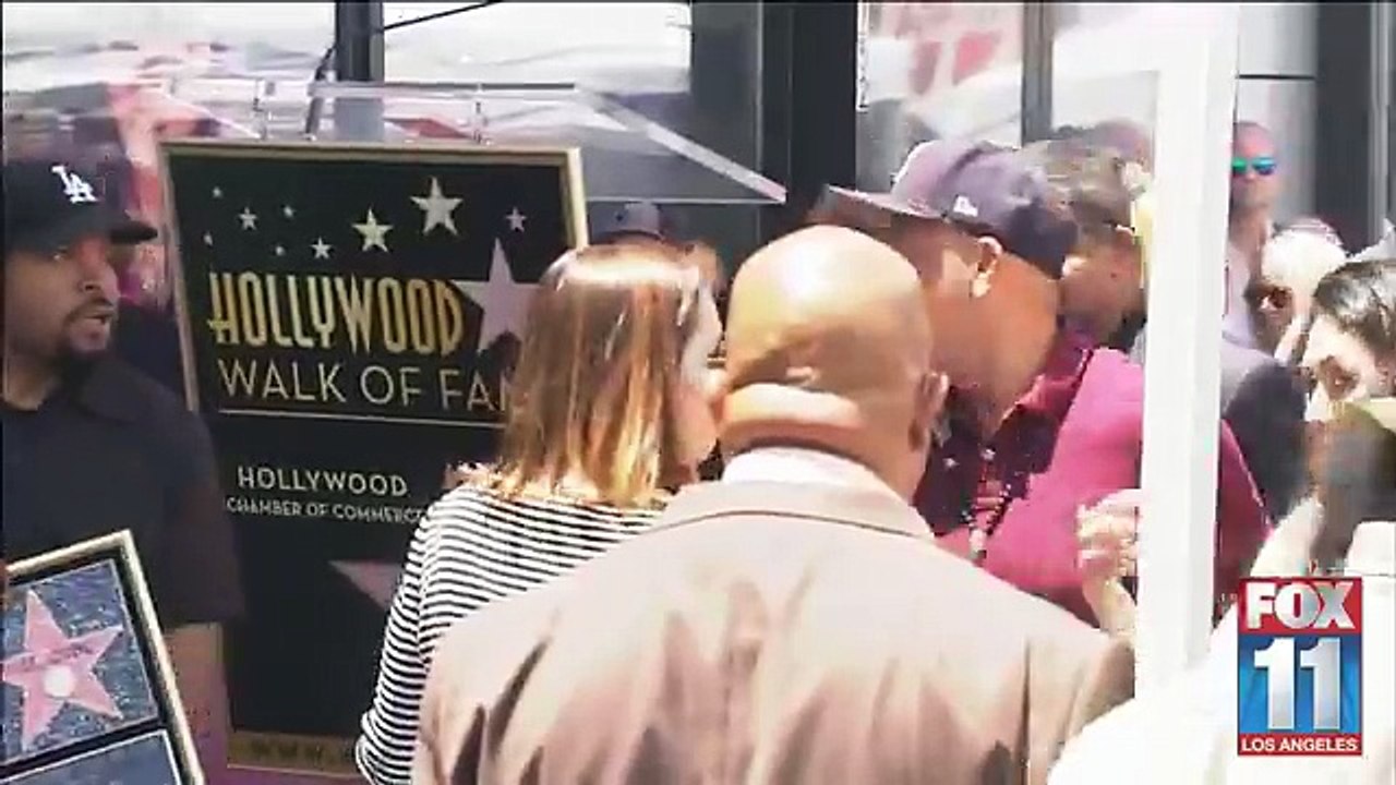 Rapper Ice Cube receives a Hollywood Walk of Fame star