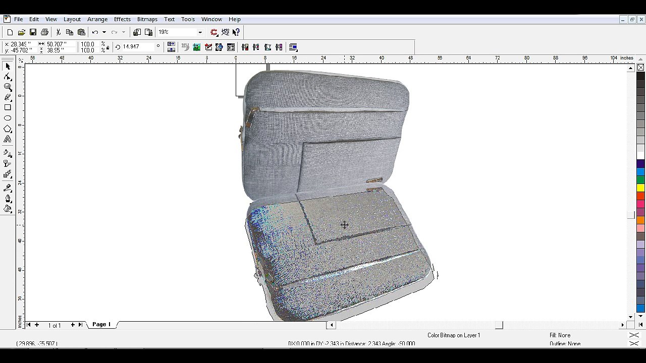 Corel Draw Tutorial 6 - Create a Shadow Effect of an Object with the help of Tool Interactive Transparency Tool and Mirror Button