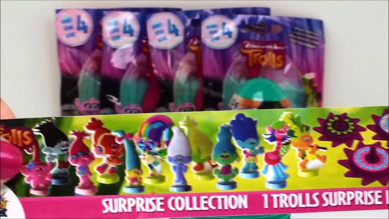 Des sacs aveugle Chocolat Pâques des œufs lumière Plastique séries jouets vers le haut en haut Dreamworks trolls 4 surprise