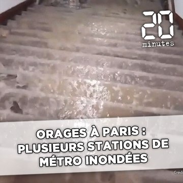 Orages à Paris: Plusieurs stations de métro fermées pour cause d’inondations