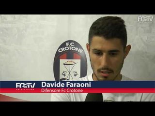 Le prime dichiarazioni di Faraoni da calciatore del Crotone!