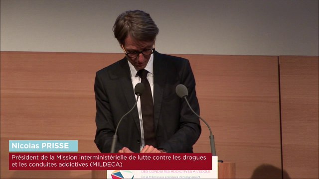 2 - Ouverture – Nicolas PRISSE, président de la MILDECA – Journée sur la prévention des conduites addictives à l’Ecole, 28 juin 2017