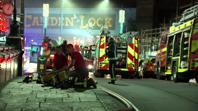Camden Lock market fire brought under control