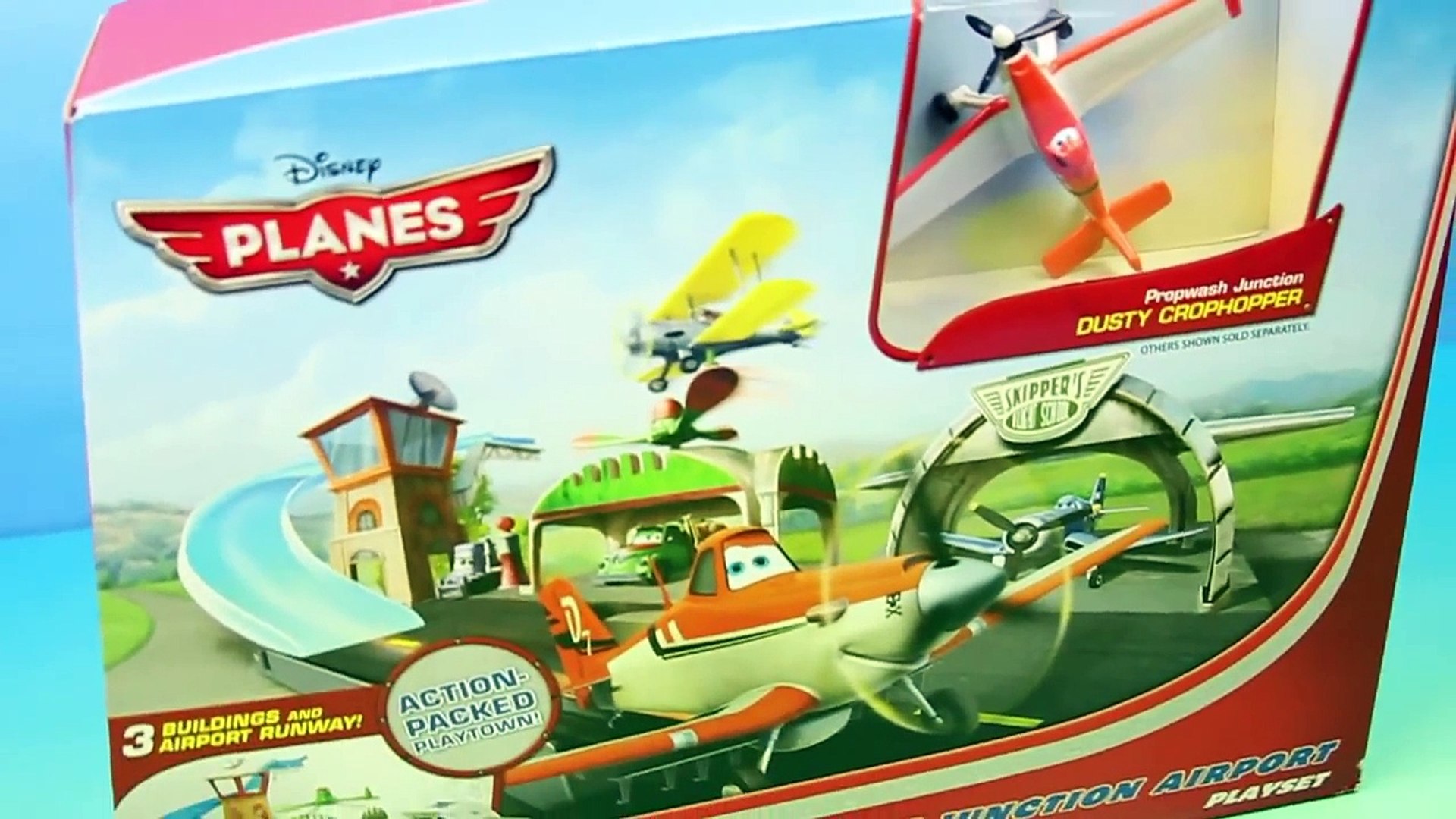Disney Planes Dusty Propwash Junction Airport Playset Mattel Review by  HobbyKidsTV - video dailymotion
